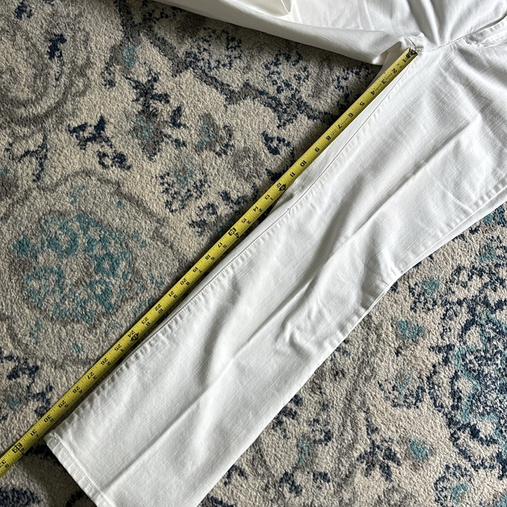 Liz Claiborne stretch white jean pants - Picture 6 of 8